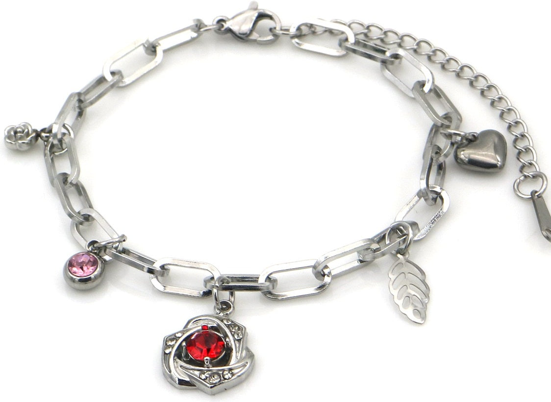 rose flower bracelet