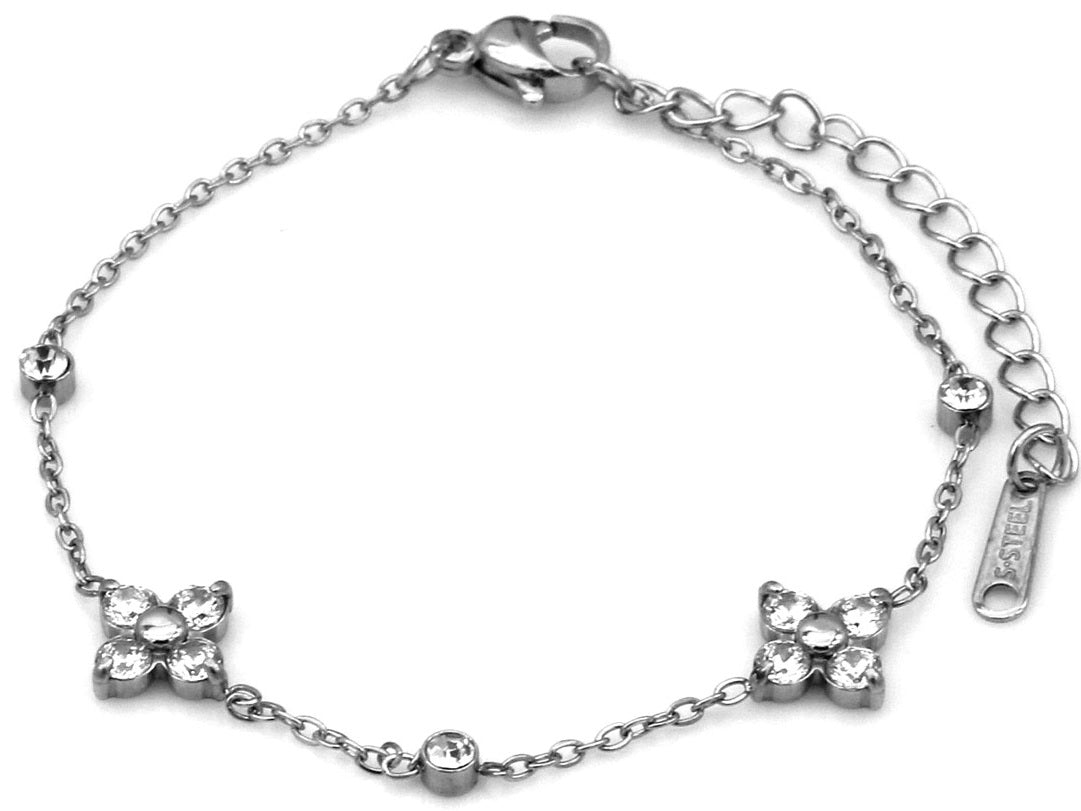 bracelet crystal flower
