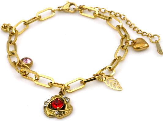 rose flower bracelet