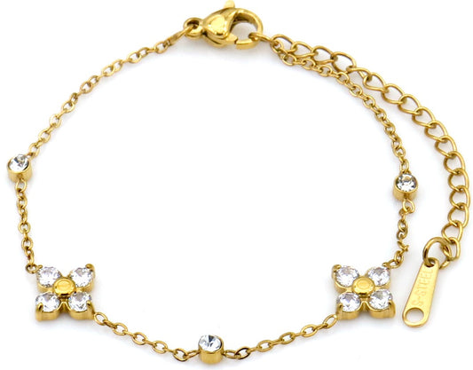 bracelet crystal flower