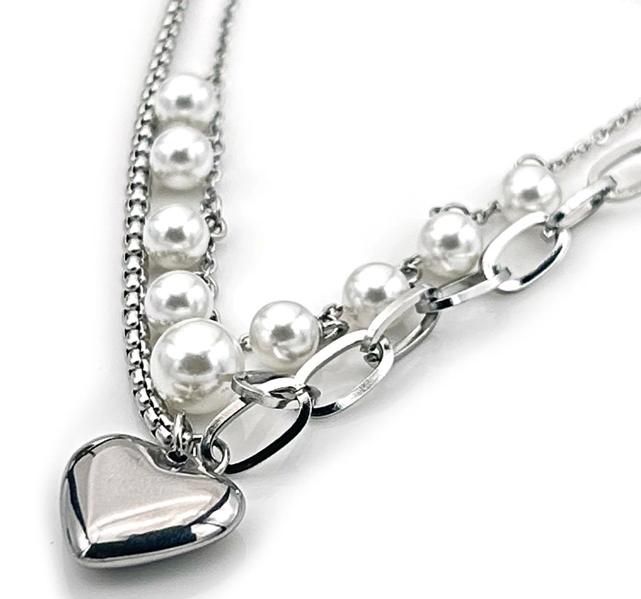 layered pearl necklace