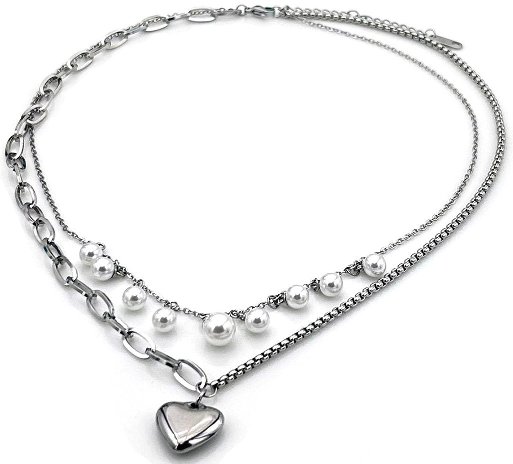layered pearl necklace